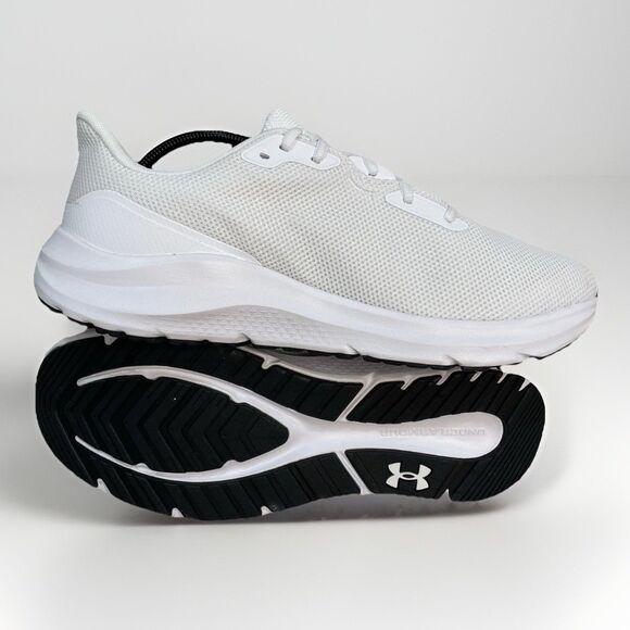 Under Armour Charged Pursuit 4 Running Shoes Mens 11.5 White Sneaker 3028254-100
